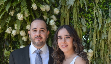  Miguel Flores con su hija Hened.