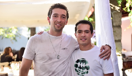  Los primos: Johan Werge y Eduardo González.