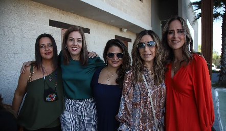  Omayra Escandón, Verónica Abaroa, Chelito Padrón, Anna Astrid Navarro y Adriana Pedroza.