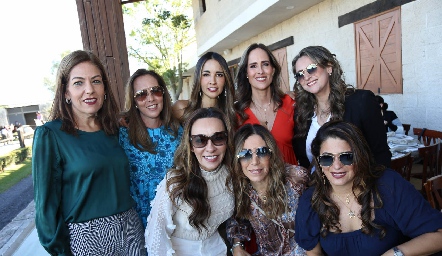  Vero Abaroa, Claudia Pedroza, Liliana Soto, Adriana Pedroza, Lucía Berrones, Érika Ramírez, Anna Astrid Navarro y Chelito Padrón.