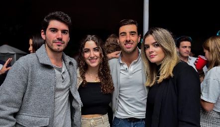  Héctor Mahbub, Valeria Tubilla, Alejandro Navarro e Inés Macías.