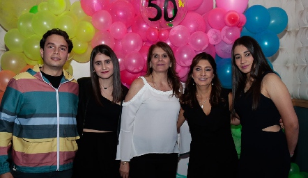  Salim Chemás, Paulina Ramírez, Laura Abad, Yayis González y Laura Ramírez.