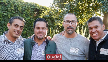  Memo Huerta, Héctor Castro, Ulises Alba y Alex Ponce.