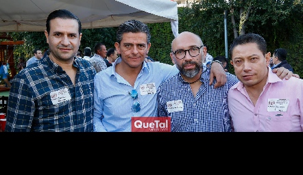 Fernando Galarza, Guillermo Escobedo, Omar García y Germán Flores.