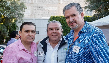  Manuel Yudiche, Agustín Felix y Mario Güemes.