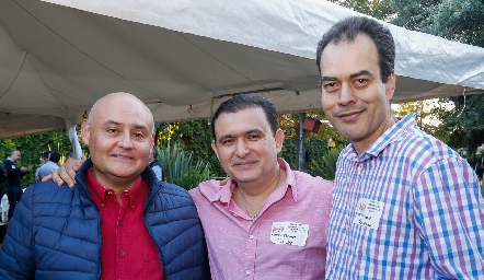  Raúl Martínez, Manuel Yudiche y Mario Berrones.