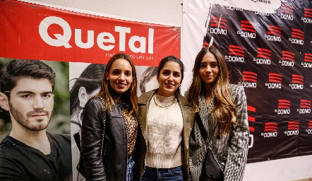  Fer Paredes, Daniela González y Maite De Antuñano.