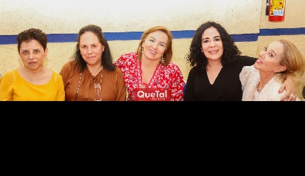  Laura Elena Martinez, Laura Alfaro, Tete Castro, Concha Quilantan y Jaide Gaviño.