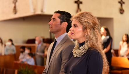 Rafael Lebrija y Lu López, papás de Carlota y Xaviera.
