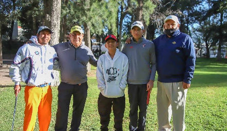  Lino Ruiz, Héctor García, Emiliano Quintero, Sebastián Ruiz y Raúl Laredo.