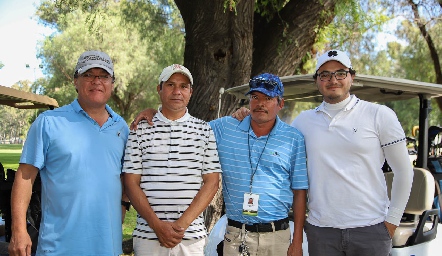 Antonio Gutiérrez, Jesús Ponce, Goyo Vega y Mauricio Enríquez.