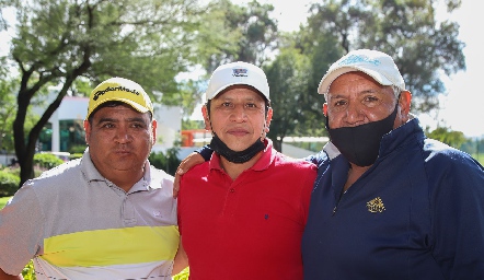 Héctor García, Noé Quintero y Raúl Laredo.