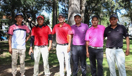 Juan Marmolejo, Roberto Santos, David Guerrero, Jesús Galindo, José Guadalupe Marmolejo y Aarón Castillo.