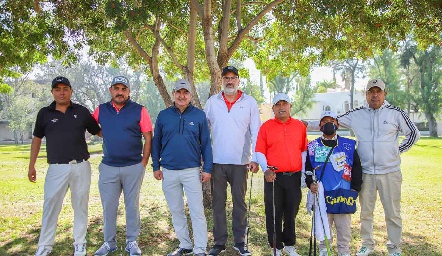 Jonathan Aarón, Francisco Lastras, Jorge Pérez, Antonio Villalba, José Guadalupe Contreras y Luis Fernando Contreras.