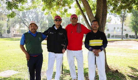 Juan Gutiérrez, Ángel Chún, Pablo Martínez y Octaviano Silva.