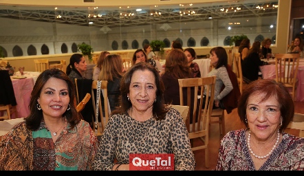  Lupita López, Alejandra Barrera y Ángeles Guerra.