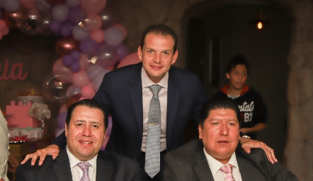  Juan Pablo Torres, Mauricio Ruiz y René Díaz.