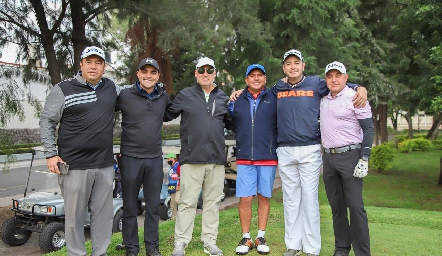  Roberto Silva, Iván Anguiano, Ricardo Raymond, Juan Ariel Reyes, Roberto Pedroza y Javier Alcalde.