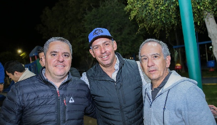  Juan Malo, Miguel Apezteguia y Alfonso Galan.