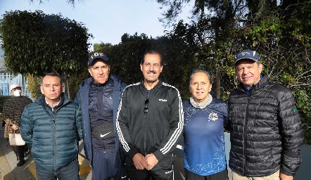  Gonzalo Calderón, Roberto Ducoulumbier, Alberto Kasis, Raúl Rivera y Antonio Aguilar.