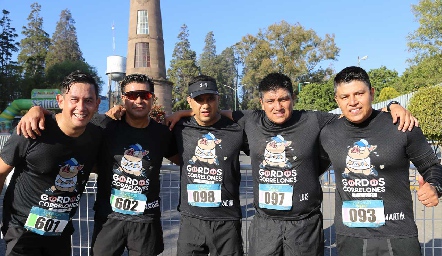  Mauricio Ortega, Agustín Castillo, Salvador Prado, Luis Ramírez y Martín Ramírez.