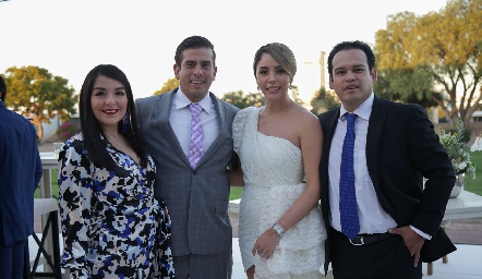  Marisol Pérez, Héctor Rueda, María Hernández y Oscar Romero.