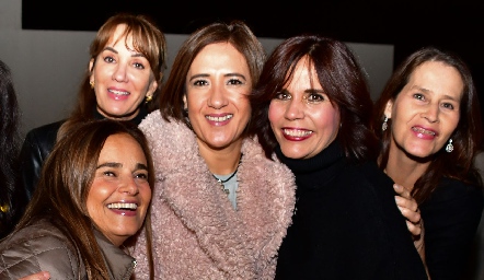 Verónica Alcalde, Paty Espinosa, Rosy Montejano,  Lucero Motilla y Alejandra Galán.
