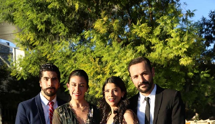  Diego García, Jessica Fernández, Gisela Silva y Mariano Mosquera.