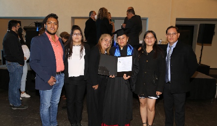  Ricardo López, Paulina Montañés, María del Carmen Blas, Paola Blas y Jesús Montañez.