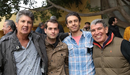  José Antonio Hernández, Pablo Zendejas, Alejandro Abella y Jorge Cárdenas.