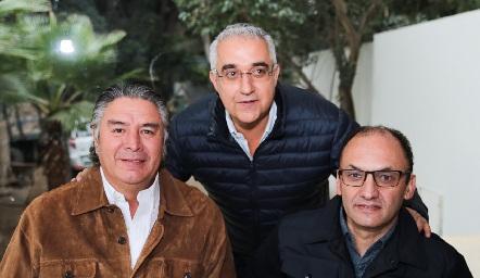  Eduardo Hermosillo, Oscar Villarreal y Javier Abud.