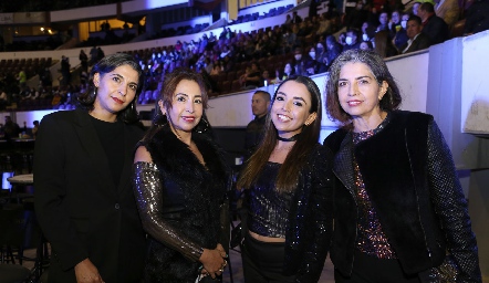  Claudia Arrendares, Pilar Godínez, Jacqueline Cano y Olga Armendáriz.