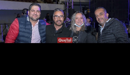  Edgardo Juárez, Alejandro Chavarría, Martha Narváez y Sergio Victoria.