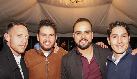  Jesús Foyo, Fernando Navarro, Daniel Garza y Esaid Aguilar.