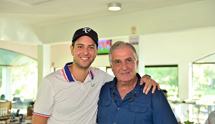 David Dauajare con su papá David Dauajare.