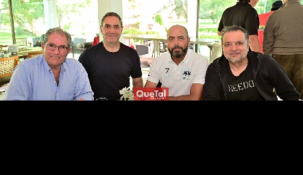 Alfonso Galán, Luis Mahbub, José Carlos Mahbub y Antonio Guzmán.