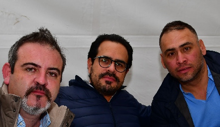 Sergio Acebo, Fer González y Alejando Pacheco.