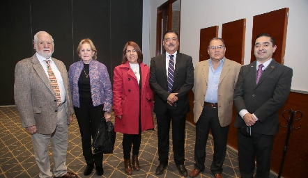  Guillermo Pizzuto, Lynnette de Pizzuto, Angélica Hernández, Héctor D’Argence, Virgilio López y Arturo Morones.