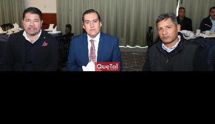 Jorge Armendáriz, José Luis Mejía y Marco Rodríguez.