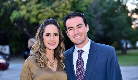 Daniela Mina y Alejandro Mancilla, padrinos de Alessa.