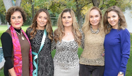  María Zendejas, Nayelli Maya, Silvia Foyo, Adelina Lasso de la Vega y Sigrid Werge.