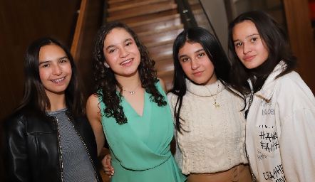  Jimena Noyola, Isabella Fonseca, Paulina Pineda y Alexia Torre.