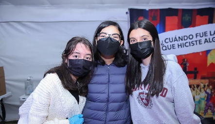  Sara Torres, Ana Paula González y Alejandra Montero.