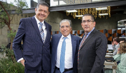  Arturo Segoviano, Rodrigo Villarreal y Gerardo Bocard.