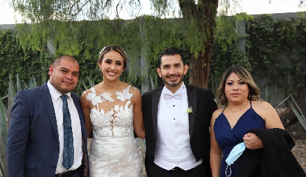  David Medrano, Ximena Alejandra Delgadillo, Francisco Israel González y Marisol Sanjuanero.