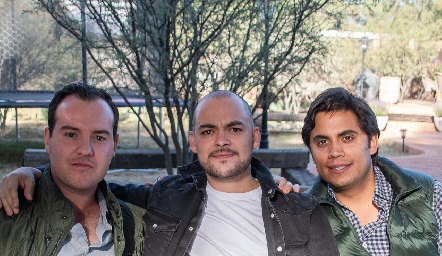  José Herrera, Pedro Pablo Lozano y Mario Martell.