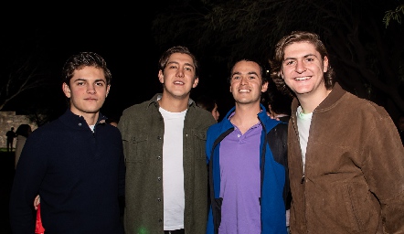  Alejandro Urías, Daniel Villarreal, José López y Diego Bárcena.