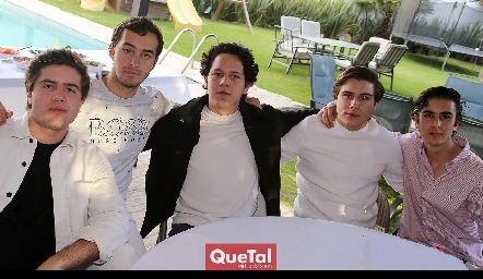  Saad Sarquis, Mario Siller, Rolando Fernández, Juan Pablo de Alba y José Manuel Díaz de León.