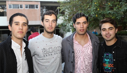  Marcelo Rodríguez, Mario Siller, Andrés Quintero y Santiago de Alba.