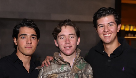  Gerardo del Valle, Jacobo Payán y Andrés González.